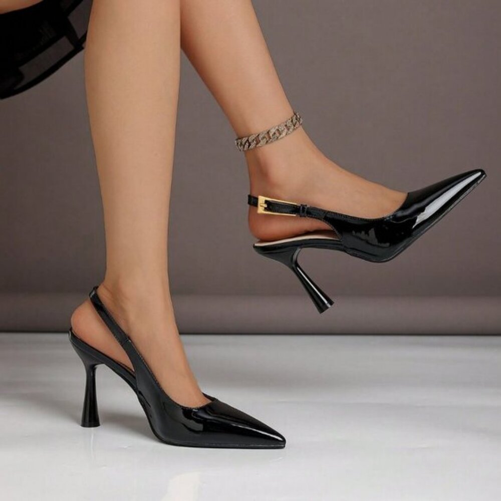 Classy Black Heels - Picture 5 of 6